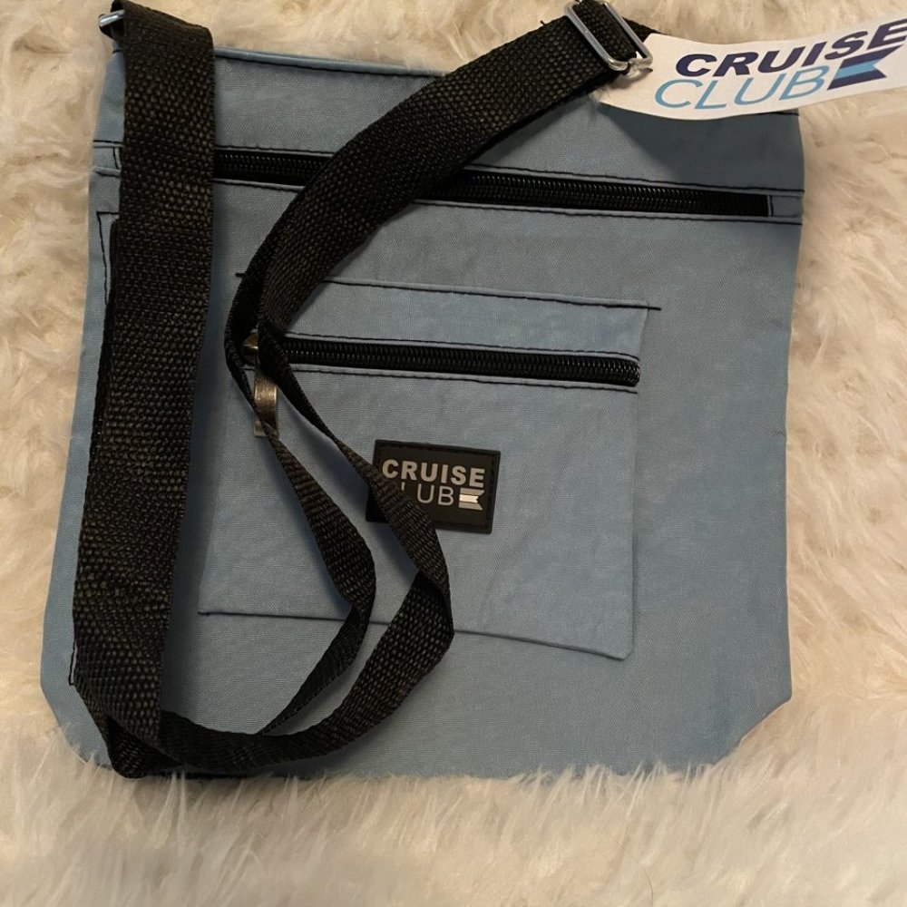 Cruise Club Crossbody Sport Purse with Pockets & Adjustable Strap-NWT